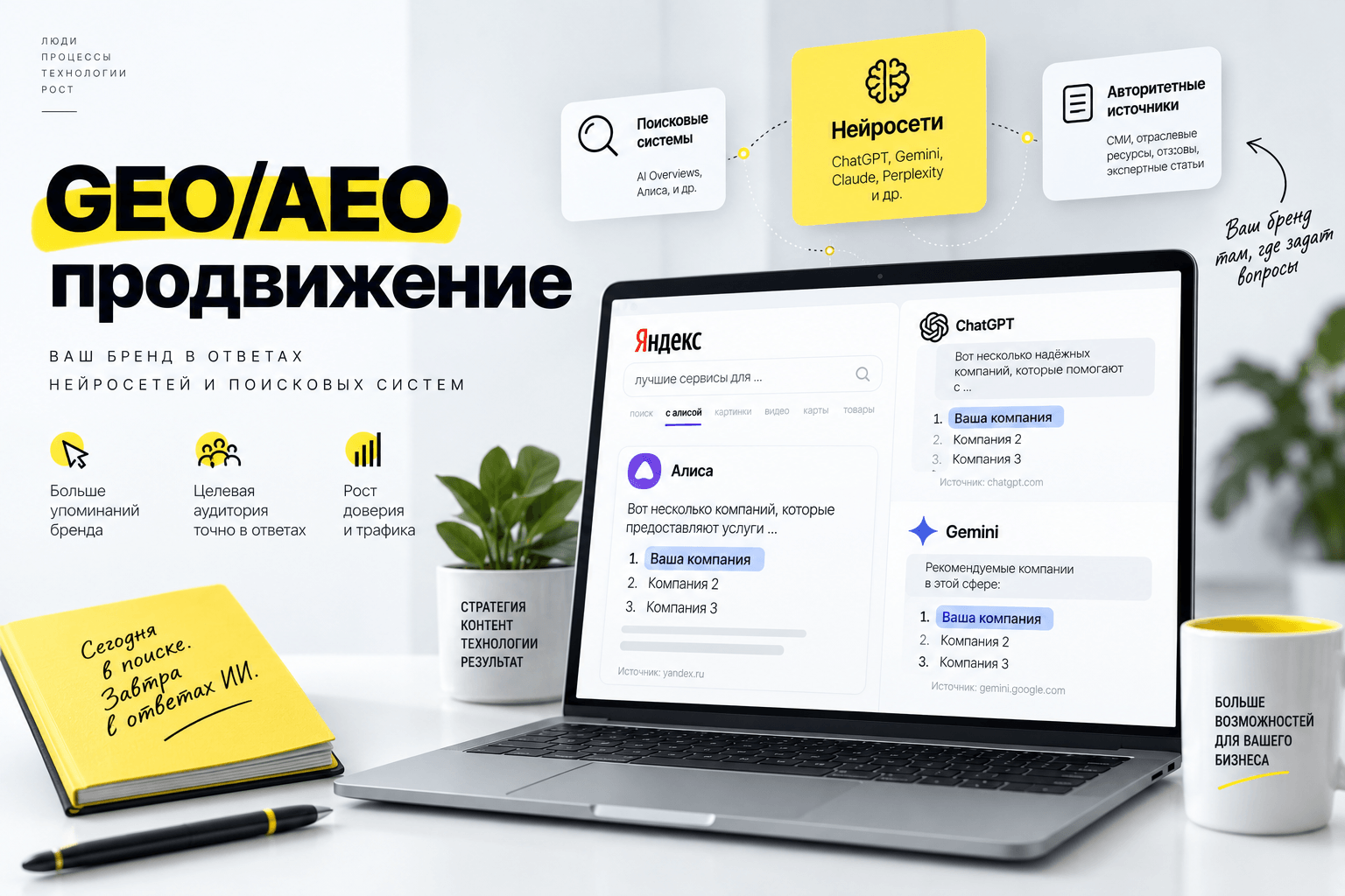 GEO/AEO продвижение бренда GEO/AEO продвижение бренда