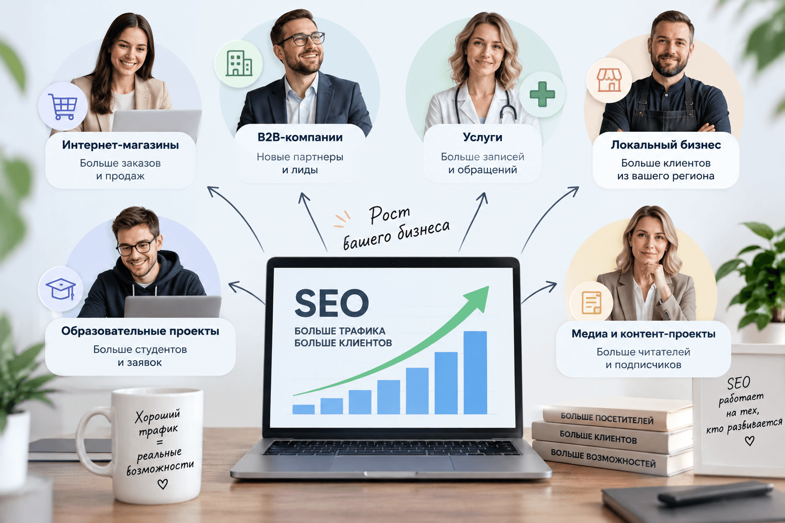 Кому подходит SEO-продвижение сайта по трафику?