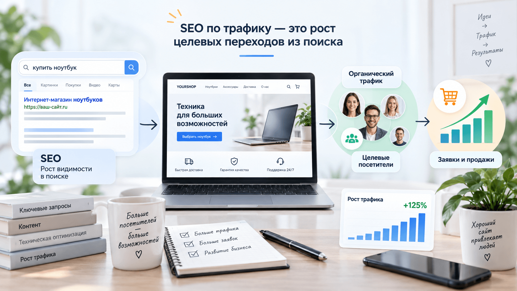 Что такое SEO-продвижение сайта по трафику?