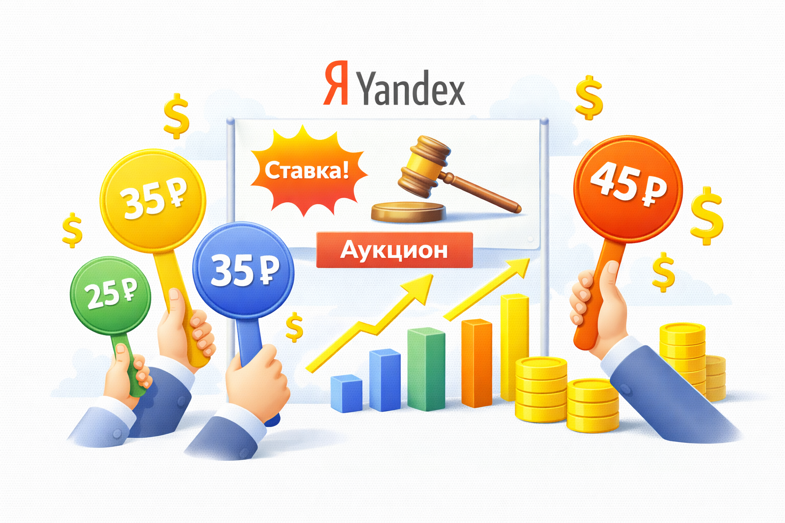 Аукцион в Яндекс Директ: что это такое и как работает