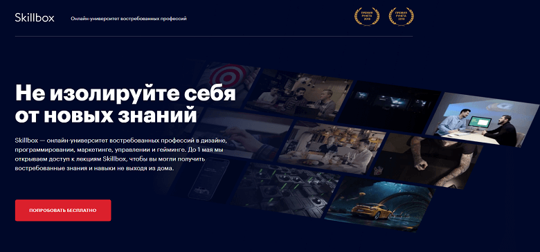 Бесплатные онлайн-курсы от Skillbox на время карантина