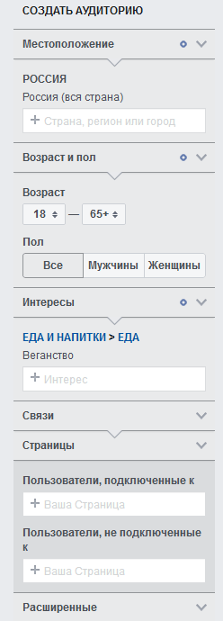 Как создать свою аудиторию в Facebook