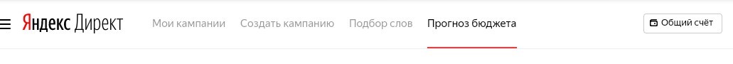 Прогноз бюджета в Директе
