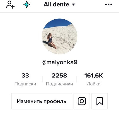 Количество подписчиков в TikTok